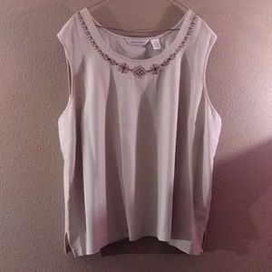 Draper's & Damon's dressy sleeveless top